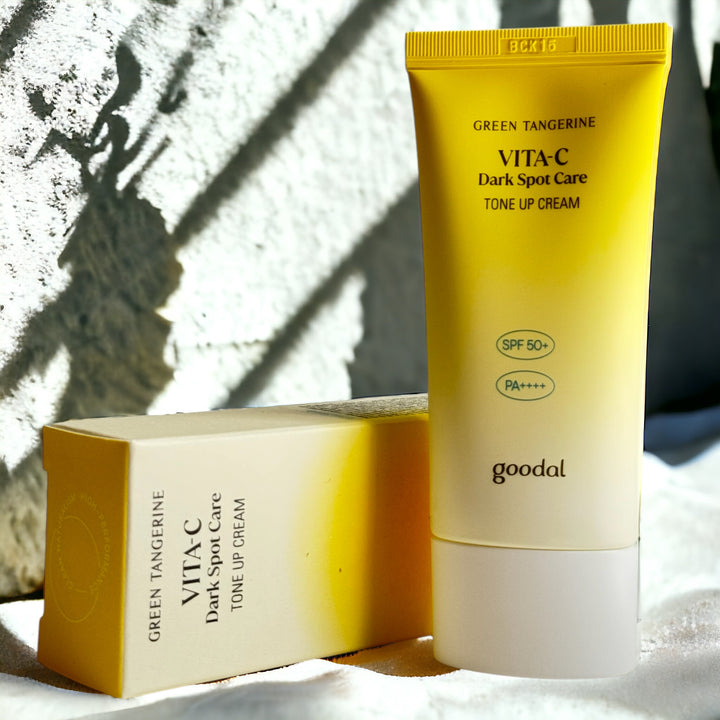 Green Tangerine Vita C Dark Spot Care Tone Up Cream - Glamour Glow