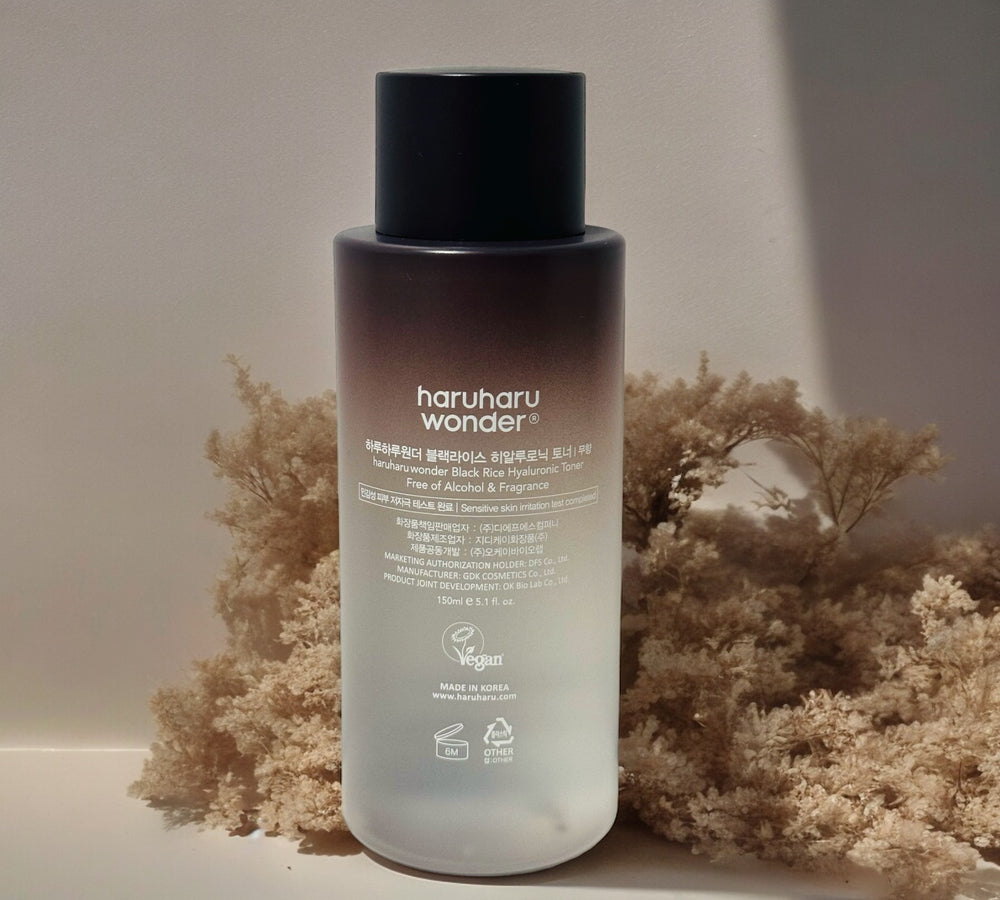 Black Rice Hyaluronic Toner (For Sensitive Skin) - Glamour Glow