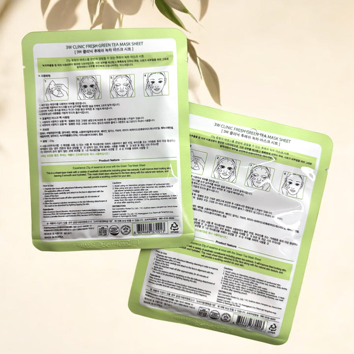 FRESH GREEN TEA MASK SHEET - Glamour Glow