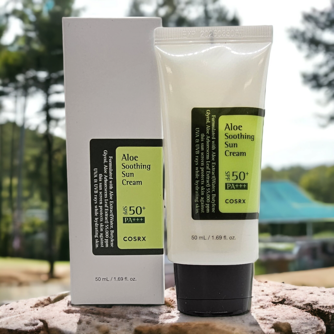 Aloe Soothing Sun Cream (SPF50 pa+++) - Glamour Glow