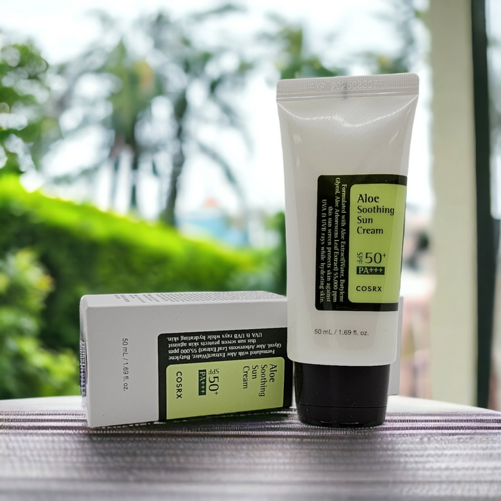 Aloe Soothing Sun Cream (SPF50 pa+++) - Glamour Glow