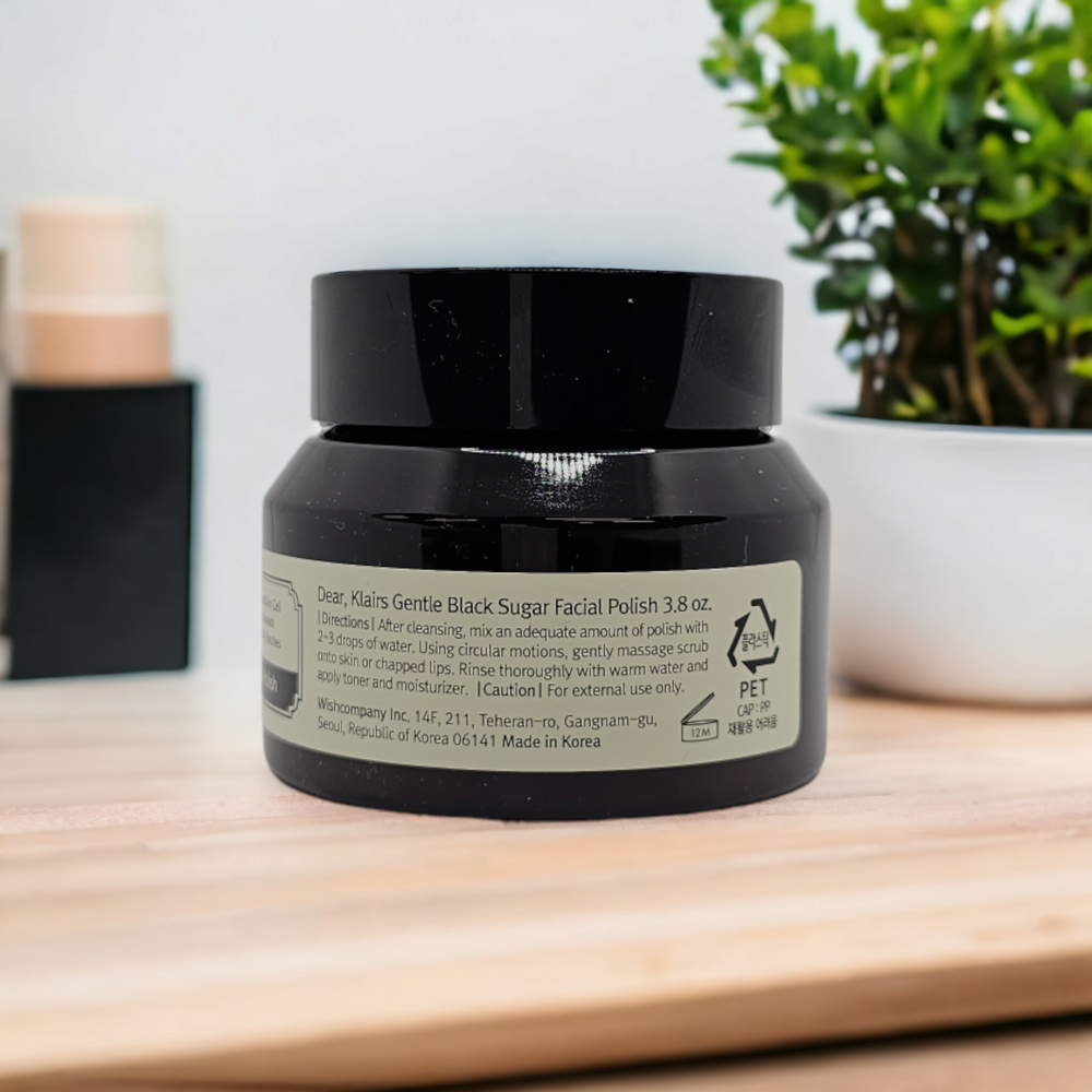 Gentle Black Sugar Facial Polish - Glamour Glow