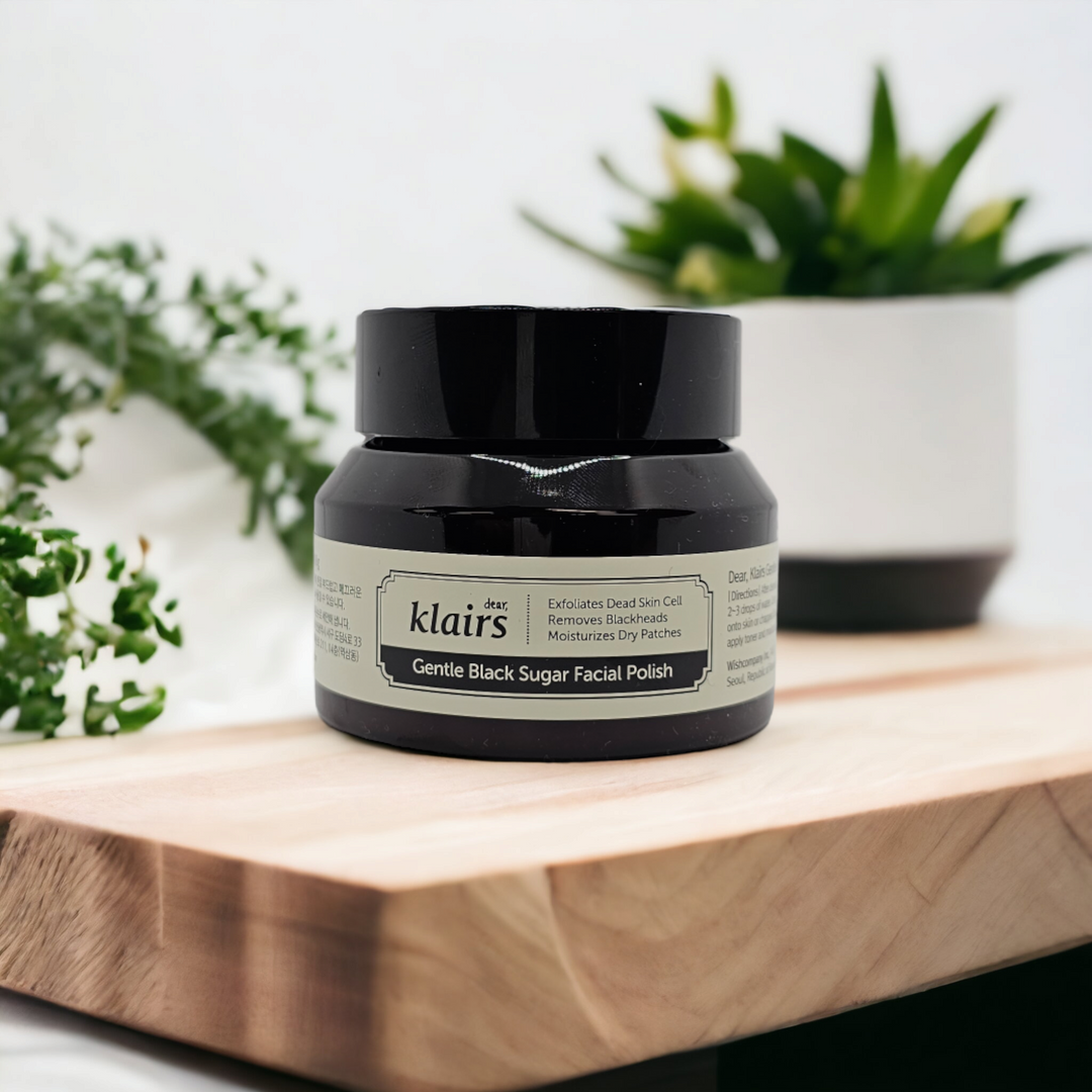 Gentle Black Sugar Facial Polish - Glamour Glow
