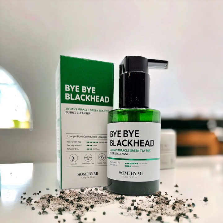 Bye Bye 30 Days Blackhead Miracle Green Tea Tox Bubble Cleanser - Glamour Glow