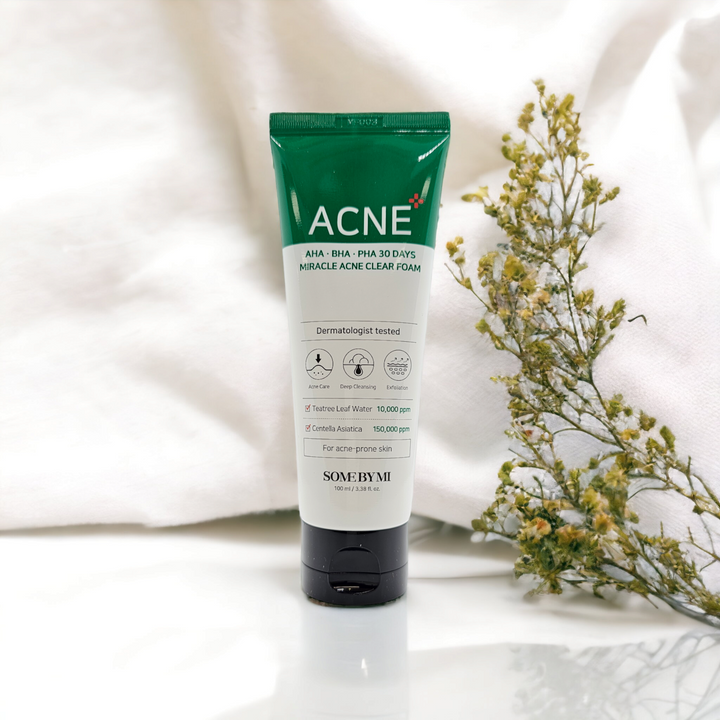 AHA, BHA, PHA 30 Days Miracle Acne Clear Foam - Glamour Glow