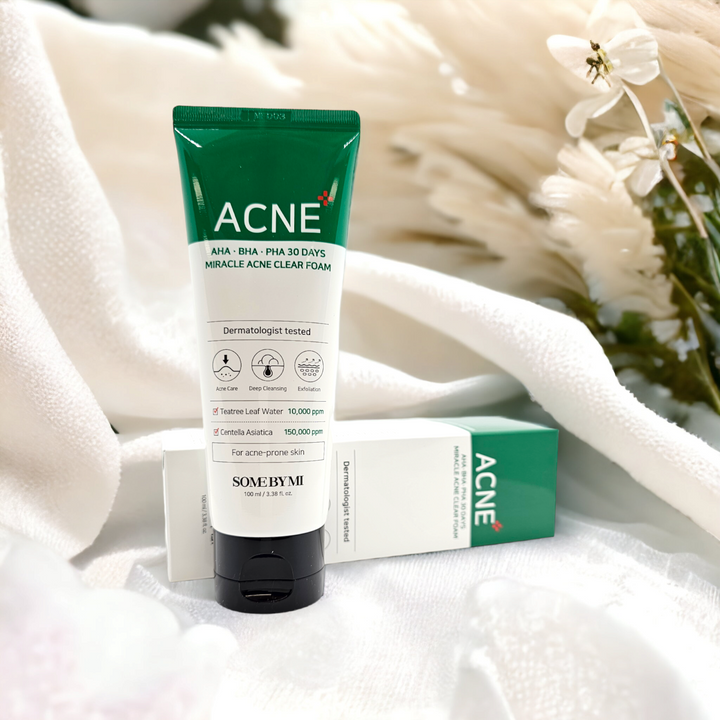 AHA, BHA, PHA 30 Days Miracle Acne Clear Foam - Glamour Glow