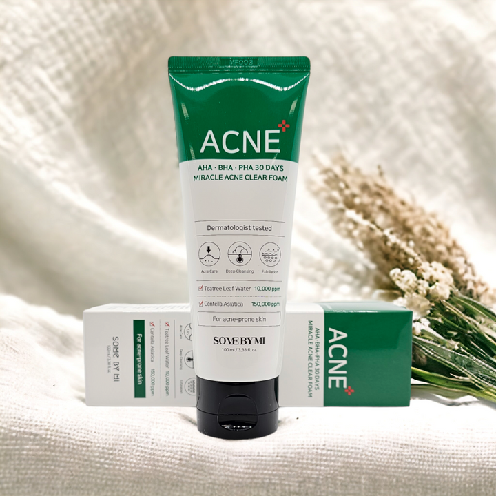 AHA, BHA, PHA 30 Days Miracle Acne Clear Foam - Glamour Glow